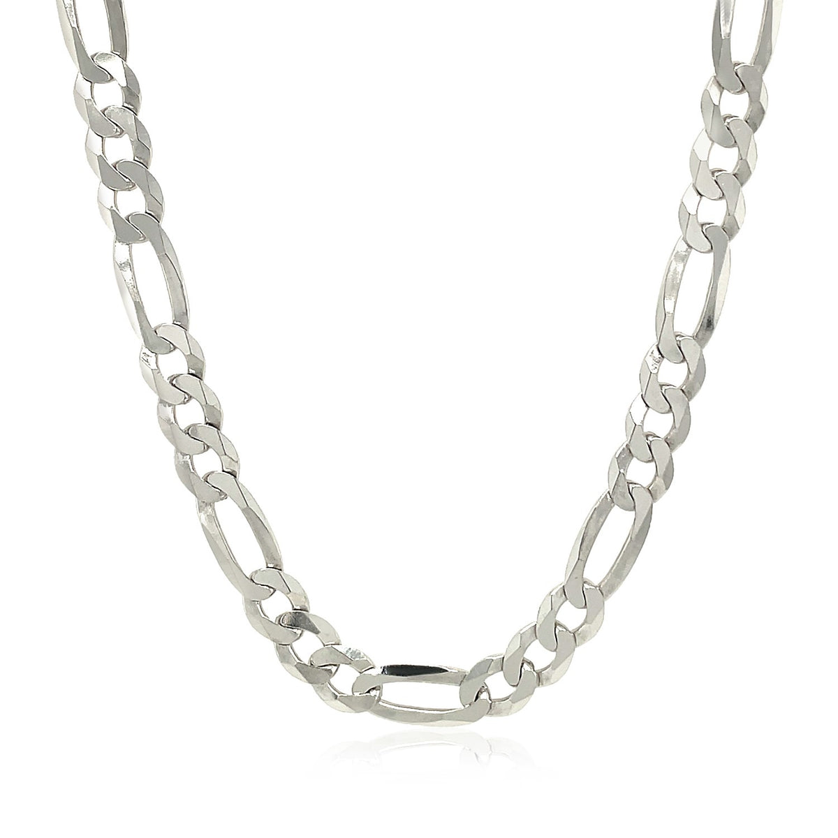 Solid 925 Sterling Silver Figaro Style Chain, 5.4mm