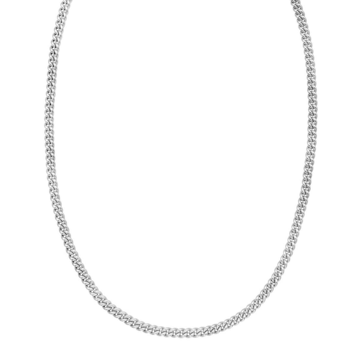 Solid 925 Sterling Silver Puffed Miami Cuban Chain, 4.10mm