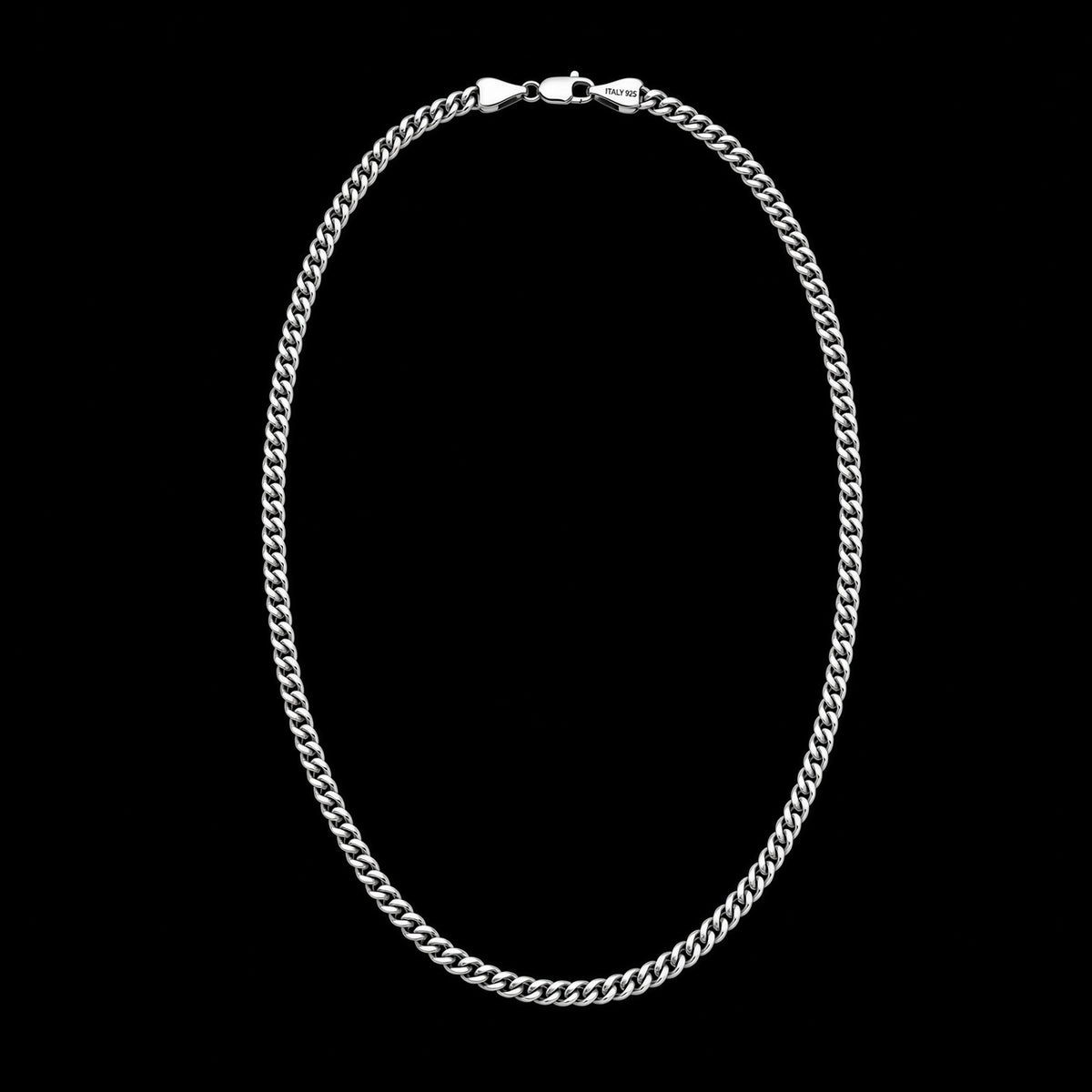 Solid Sterling Silver Puffed Miami Cuban Chain, 6.1mm